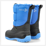 Сини детски ботушки, pvc материя и текстилна материя - ежедневни обувки за есента и зимата N 100025107